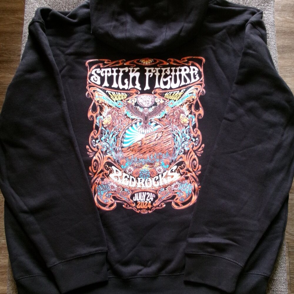 Stick Figure Red Rocks 2024 Concert Sweater Hoodie Mens L/S Sz XL - New - Picture 3 of 8